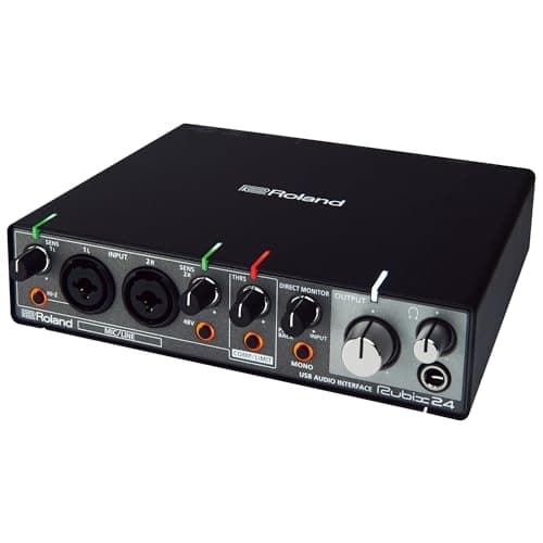 Image of Roland Rubix24 2-In/4-Out USB Audio Interface | High-Resolution Audio | Record with Mics, Guitars, Keys & More | Compact & Durable Build | Compatible with Mac, PC & iPad | Expanded I/O Features