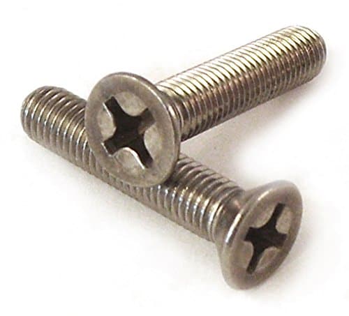 Image of A2 Stainless Steel Phillips Countersunk Flat Head Machine Screws, 1/4"-28 UNF, Imperial Fine Thread, 3/4" to 1 1/4" Lengths, Multi Pack (5, 1/4 X 1 1/4")