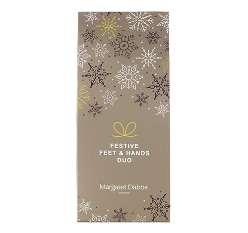 Image of Margaret Dabbs Hand & Foot Lotion Pamper Set, Feet & Hands Pamper Gift Set 1 x Hand Lotion 75ml & 1 x Foot Lotion 75ml