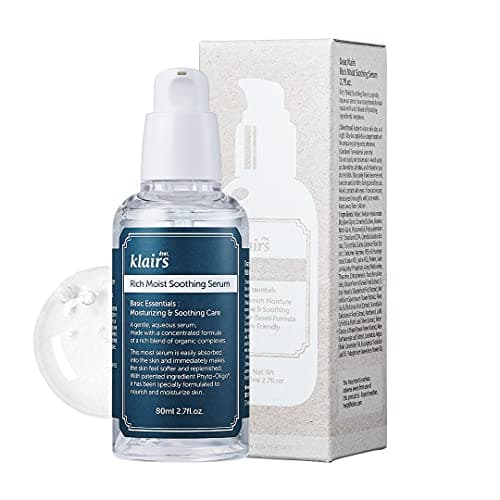 Image of DearKlairs Rich Moist Soothing Serum 2 7 fl oz 80 ml, Instant absorption, Non-greasy, hydration, cooling, basic care, unscented, Renewal