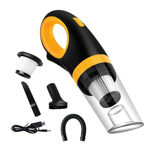 Image of NVOQILIN MultiFunctional Hand Vacuum 6000PA USB Powered Car Vacuum Quick Clean Up Tool For Pet Hair Crumbs Debris Handheld Cordless