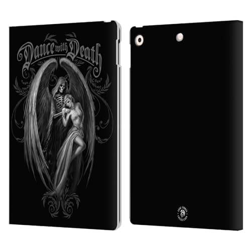 Image of Head Case Designs Officially Licensed Anne Stokes Dance With Death Gothic Leather Wallet Case Compatible With Apple iPad 10.2 2019/2020/2021