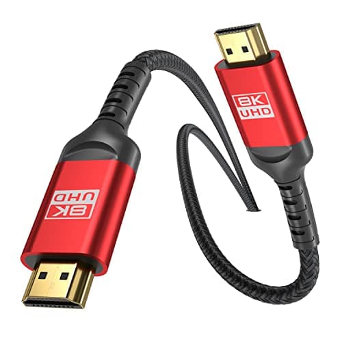 Image of ALLEASA 8K HDMI 2.1 Cable 5M, Ultra High Speed 48Gbps Braided HDMI Cord, Supports 8K@60Hz 4K@120Hz 144Hz eARC HDR10 HDCP 2.2/2.3, Compatible with PS5, Xbox Series X, Gaming PC, TV Monitor