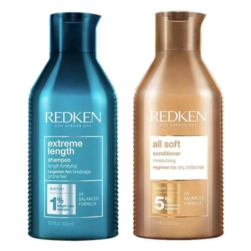 Image of Redken Extreme Length Shampoo 300ml & All Soft Conditioner 300ml