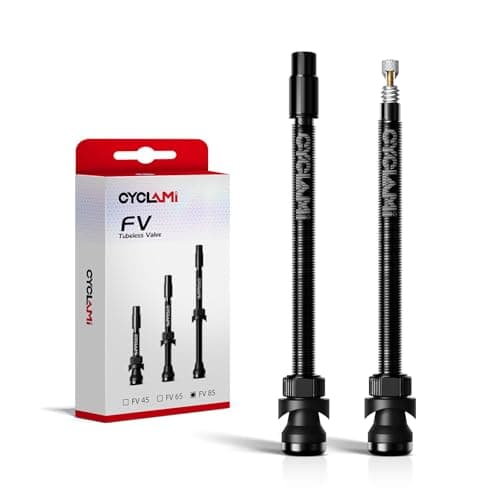 Image of Tubeless Valves 45/65/85 mm Aluminium, Presta Valves with Removal Core Valves,For Road Bike/Mountain Bike/Gravel, Fit Most Bicycle Rims (85mm)