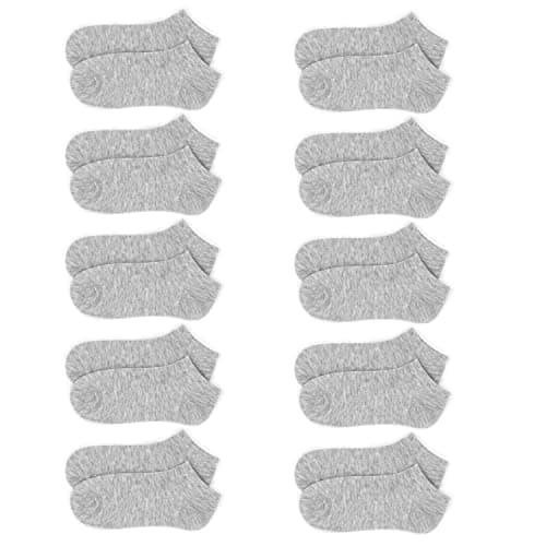 Image of KimYoung 10 Pairs Low Cut Disposable Socks for Travel Portable Stretchy Cotton Blend Socks for Sport Business Travel for Men and Women (20% Cotton Socks)