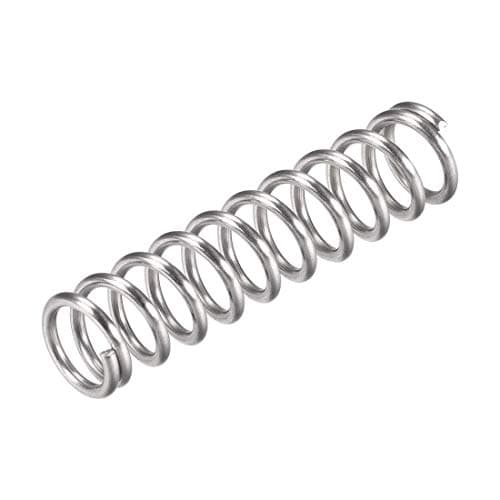 Image of TOP-VIGOR 10Pcs Compression Spring, 12mm OD,1.6mm Wire Size,50mm Free Length Dual Extended Durable Dual Hook Tension Spring for Furniture Screen Doors Repair Projects