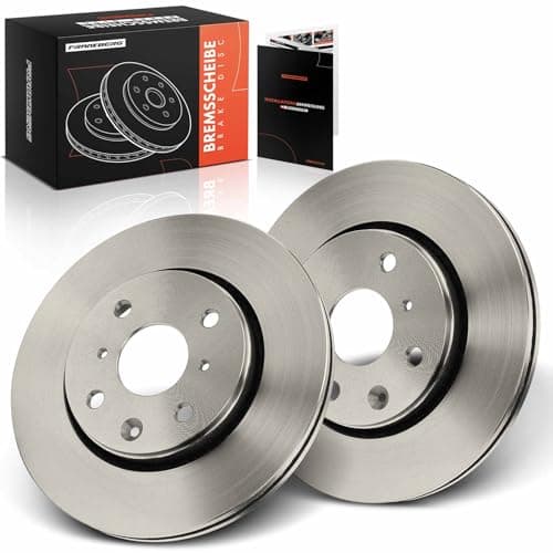 Image of Frankberg Brake Disc Set incl. 2x Discs Front Vented Ø247mm Compatible with Aygo B4 C1 II PA PS 108 107 PM PN C1 PM PN Replace# 4246F0,435120H010