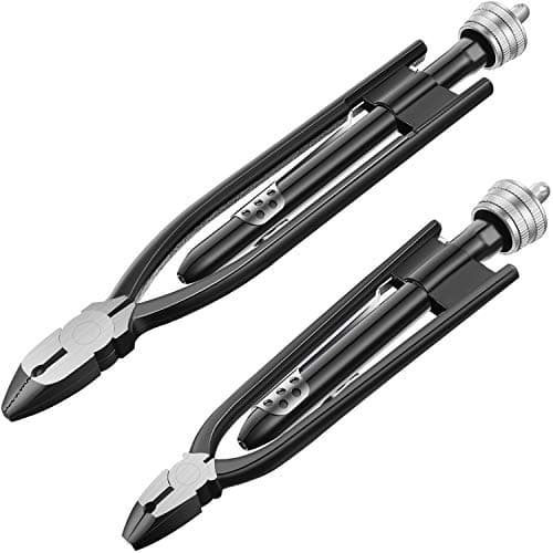 Image of Mudder 2 Pieces Aircraft Safety Wire Twisting Pliers Tools Wire Twist Pliers 9 Inch 6 Inch for Aircraft Auto Industry(Black)
