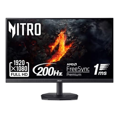Image of Acer Nitro KG241YX3bip 23.8" Full HD 200Hz Gaming Monitor with FreeSync™ Premium - Black
