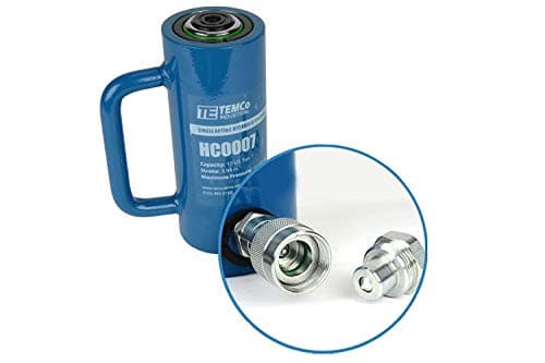 Image of TEMCo HC0007 - Hydraulic Cylinder Ram Single Acting 10 TON 4" Inch Stroke (Optional Tonnages Availiable)