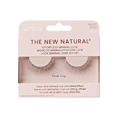 Image of KISS The New Natural False Eyelashes Full Strip Lash Single Pack 02, 1 Pair