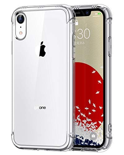 Image of ONES Clear Case for iPhone XR, Slim Soft TPU Silicone Cover, Military Drop Protective Thin Phone Bumper Cover with Shockproof Airbags, Yellowing Resistant, Anti-Slip, Durability, Transparent