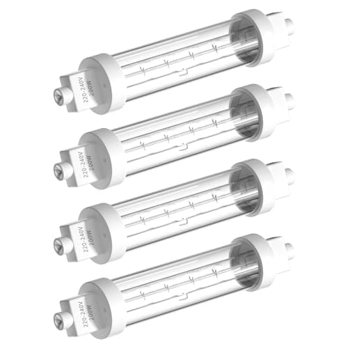 Image of Bonlux 200W Gantry Food Heat Lamp - 240V R7S Bulb 118mm for Catering, Buffet Warmer, Canteen - Jacketed Safe Light for Events