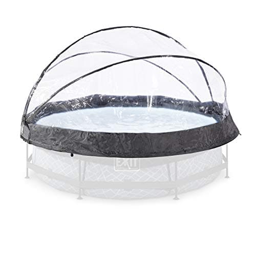 Image of EXIT Toys Pool Dome 10 ft - For Intex/Bestway Pools - Keeps Water Warm and Clean - Protects Against Wind and Debris - Excellent Customer Service - Universal Swimming Dome