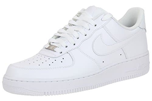 Image of NIKE Men's Air Force 1 '07 Basketball Shoe, White 111, 6 UK