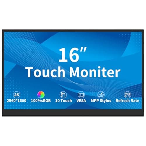 Image of Magedok 14" 4K Touch Screen, 3840 x 2160, 10 Point Capacitive Touch Screen, Built-in Speakers, VESA, Commercial Display (IPS 2560 x 1600, 16 Inch)