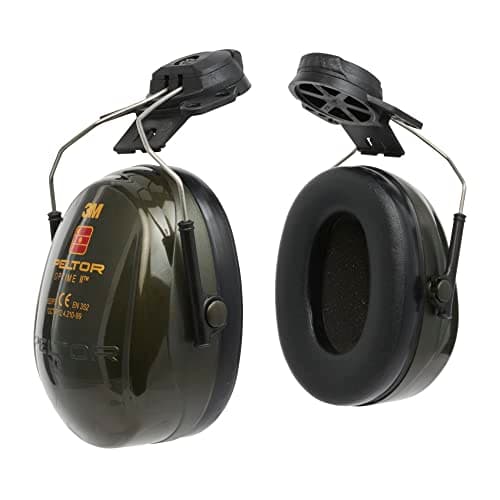 Image of 3M PELTOR Optime II Earmuffs, 30 dB, Green, Helmet Mounted, H520P3E-410-GQ