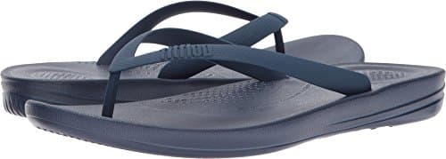 Image of Fitflop Men's Iqushion Ergonomic Flip-flops Open Toe Sandals, Blue Midnight Navy 399, 9 UK
