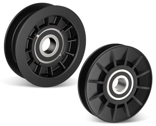 Image of GX20286 GX20287 V-Idler Pulley & Flat Pulley Kit/Drive Belt Idler Kit for J-OHN Deere Mower Decks LA100 LA105 LA110 LA115 LA120, Replaces 1760097, 690409, 690409MA.