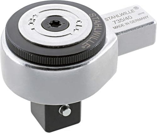 Image of Stahlwille 735/40 "735" Drive Ratchet Insert Tool, Silver/Black, 3/4-Inch - 14 x 18 mm