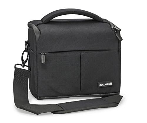 Image of CULLMANN - 90380 - Malaga Maxima 120 Camera bag with large pocket opening, black - Inside dimensions: 200x160x130mm - Fits: one medium DSLR - Material: 450D Rip-Stop Polyester