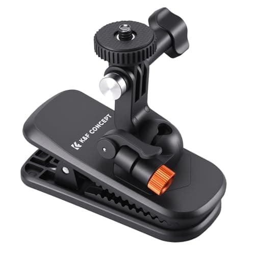 Image of K&F CONCEPT Magnetic Backpack Clip Mount, 360° Ball Head Shoulder And Hat Clamp Comaptible with DJI Osmo Nano/Action 6 5 pro/Go pro Cameras Body Cam Holder