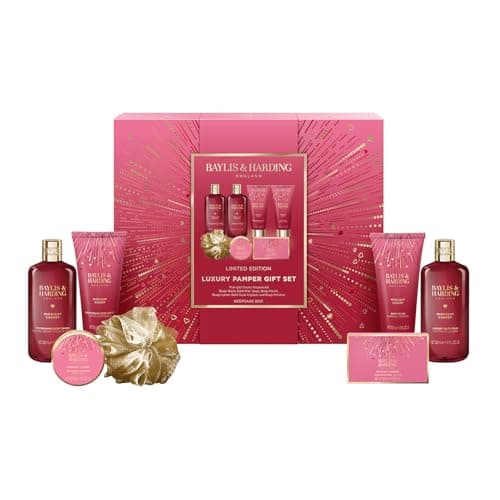 Image of Baylis & Harding Midnight Cherry Luxury Pamper Gift Set (Pack of 1) - Vegan Friendly