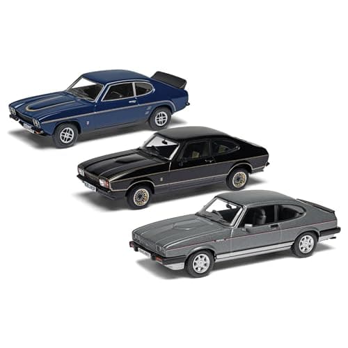 Image of Corgi Diecast Model Vehicles - VC01302 Ford Capri Sporting Trilogy Collection, Men & Women Souvenir Gifts from UK - Small Die Cast Toy Car Models for Boys, Gift for Motor Enthusiasts