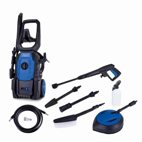 Image of Scheppach HPC1600-KIT Pressure Washer | 1600W | 135 Bar | 420 L/h | 5m Hose | Quick-Connect | Inc. Accessory Kit