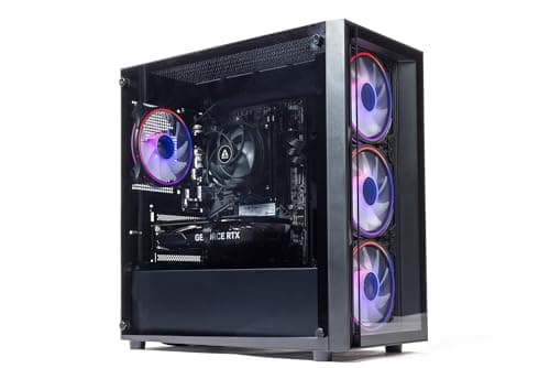 Image of GTR Gaming PC | Intel Core i5-12400F | RTX 5050 8GB | 16GB DDR4 RAM | 1TB NVMe SSD | 600W 80+ Bronze PSU | Windows 11 | ARGB Glass Case | WiFi