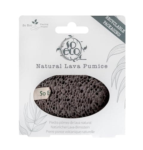 Image of So Eco Natural Lava Pumice - Volcanic Stone Exfoliator for Feet & Body, Removes Calluses & Dead Skin for Soft, Smooth Results, Vegan & Cruelty-Free