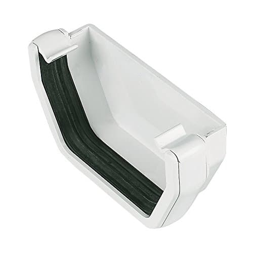 Image of FloPlast RES1W White Square Line External Stop End 114mm