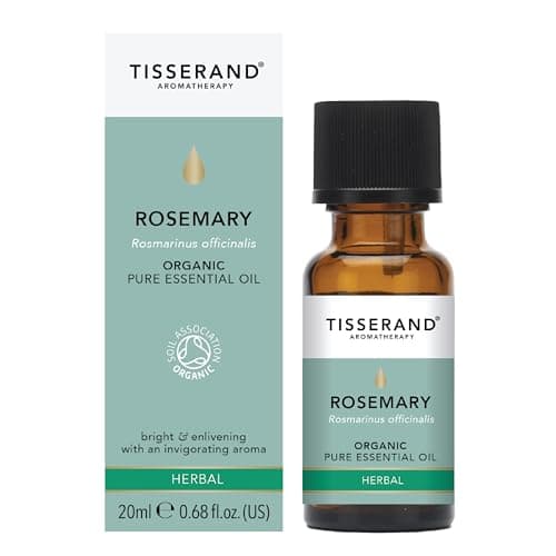 Image of Tisserand - Organic Rosemary Essential Oil - 100% Pure for Aromatherapy, Hair Care and Focus - 20 ml