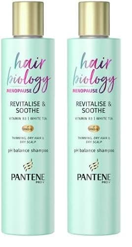 Image of Pantene Revitalize & Soothe Menopause Shampoo, Hair Thickening Shampoo, 250ml, For Dry Hair And Scalp, Helps densify Thinning Hair, Vitamin B3 & White Tea, Hair Thickening Products For Women