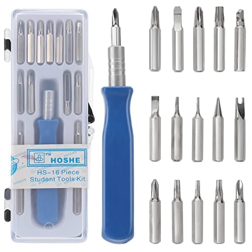 Image of 16 in 1 Premium Precision Screwdriver Set, Small Pocket Screwdriver Set with Phillips Flathead Tox Screwdriver Bits, Mini Screwdrivers Kit for Electronics, PC,Laptop,Watch, Eyeglass Repairing Tool