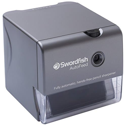 Image of Swordfish ‘AutoFeed’ Electric Pencil Sharpener with Replaceable Helical Blade and Pencil Point Options [40327]