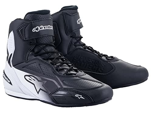 Image of Alpinestars Men's Faster-3 Shoes Black/White Motorcycle Clothing, 11