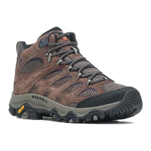 Image of Merrell Mens Moab 3 Mid Hiking Boot, Brown, 9 UK