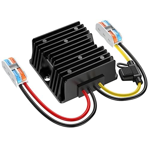 Image of 12V to 24V DC Step up Converter 10A 240W, 12V to 24V Converter with Fuse Waterproof and Wire Terminal Block, 12 to 24 Volt Step up Converter for Golf Cart Truck Vehicle Boat (Accept DC9-20V Inputs)