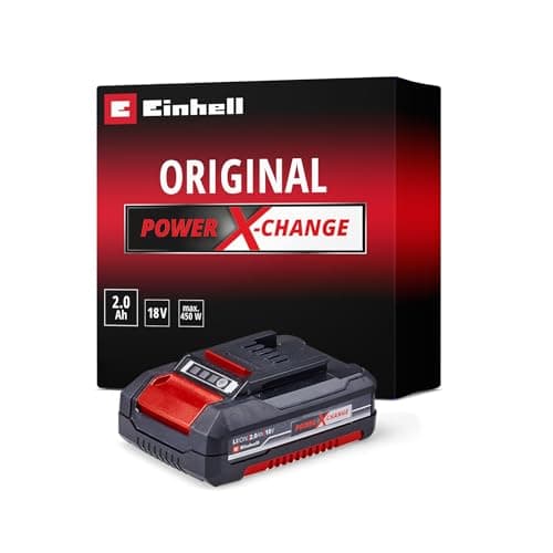 Image of Einhell 4511395 Lithium Battery compatible with all Power X-Change Products, Red, 2.0 Ah Battery capacity
