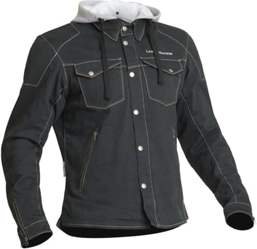 Image of Lindstrands Bjurs Motorcycle Textile Jacket, black/light grey, 56