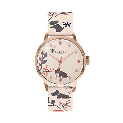 Image of RADLEY Floral Ladies Leather Strap Epping Forest Watch RY2930A