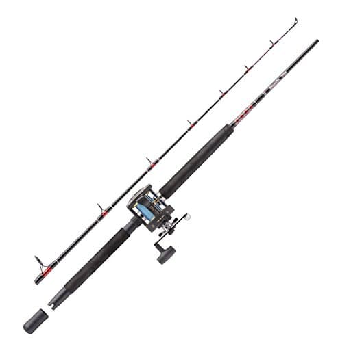 Image of Abu Garcia Muscle Tip Boat Fishing Rod and Multiplier Reel Combo Set for Sea Fishing - Saltwater Cod, Bass, Pollack , Mackerel, 1.83m |15-40g, Assorted colors