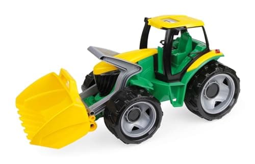 Image of Lena Tractor with Front Loader (Large, Green/ Yellow)