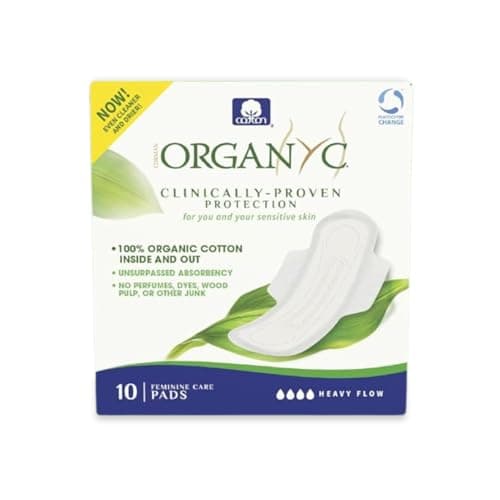 Image of Organyc Pads Heavy Flow, Pack of 10, B003ART1JG