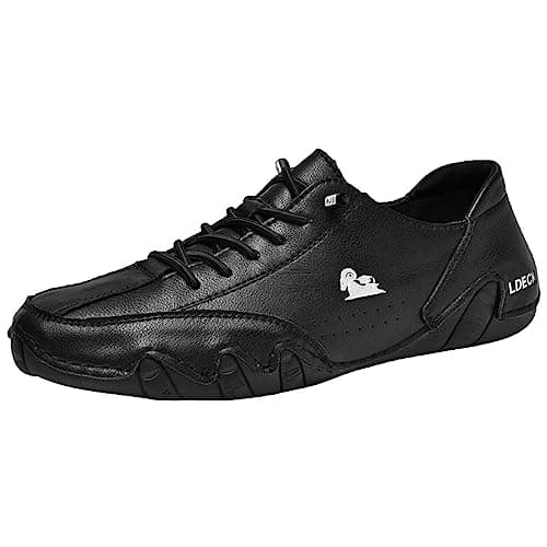 Image of Mens Trainers Men Leather Athletic Shoes Stylish and Durable Sports Sneakers Casual Shoes