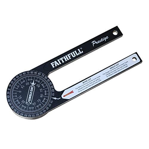 Image of Faithfull FAIMSPCNC Prestige Mitre Saw Protractor Black Aluminium