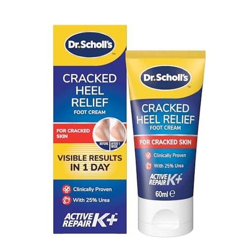 Image of Dr. Scholl's Cracked Heel Complete Cream with Repair K+, 60ml - Moisturising Treatment Cream for Cracked Heels and Dry Skin with Keratin- 1 x 60 ml