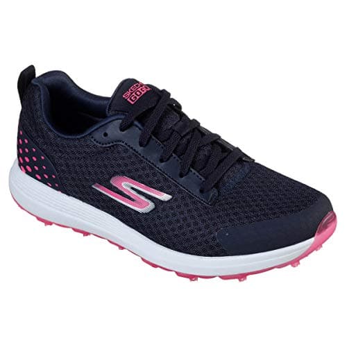 Image of Skechers Go Golf Max Fairway2 Womens Trainers Navy/Pink 3 UK